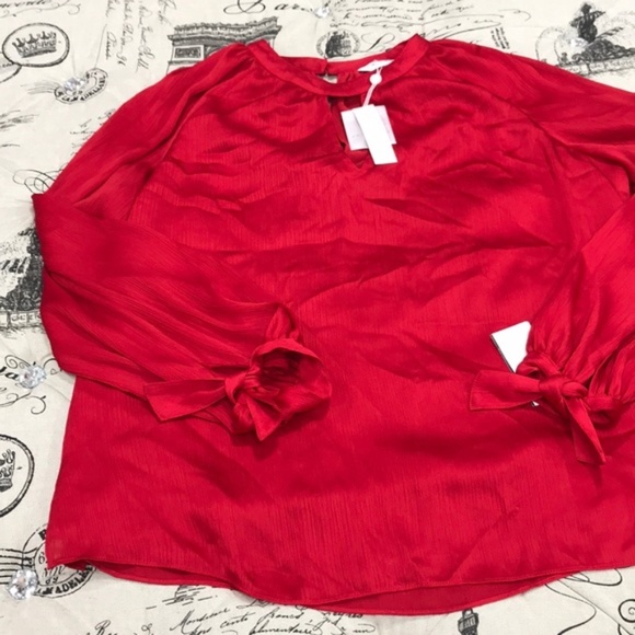 Trina Turk Water Lily Top Crimson - Picture 8 of 8